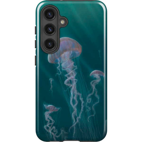 Blue Jellyfish by Vincent Hie Galaxy S24 Plus Impact Case